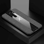 For Xiaomi Redmi Note 8 Pro XINLI Stitching Cloth Texture Shockproof TPU Protective Case(Gray)