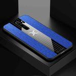 For Xiaomi Redmi Note 8 Pro XINLI Stitching Cloth Texture Shockproof TPU Protective Case(Blue)