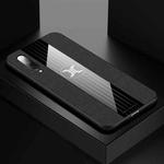 For Xiaomi Mi 9 XINLI Stitching Cloth Texture Shockproof TPU Protective Case(Black)