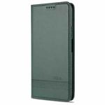 For vivo Y52s AZNS Magnetic Calf Texture Horizontal Flip Leather Case with Card Slots & Holder & Wallet(Dark Green)