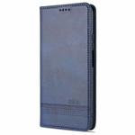For vivo Y52s AZNS Magnetic Calf Texture Horizontal Flip Leather Case with Card Slots & Holder & Wallet(Dark Blue)