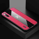 For Xiaomi Mi CC9 XINLI Stitching Cloth Texture Shockproof TPU Protective Case(Red)