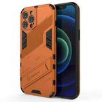 For iPhone 12 Pro Max Punk Armor 2 in 1 PC + TPU Shockproof Case with Invisible Holder(Orange)