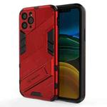 For iPhone 11 Pro Punk Armor 2 in 1 PC + TPU Shockproof Case with Invisible Holder (Red)