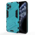 For iPhone 11 Pro Punk Armor 2 in 1 PC + TPU Shockproof Case with Invisible Holder (Blue)
