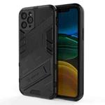 For iPhone 11 Punk Armor 2 in 1 PC + TPU Shockproof Case with Invisible Holder (Black)