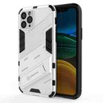 For iPhone 11 Punk Armor 2 in 1 PC + TPU Shockproof Case with Invisible Holder (White)