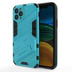 For iPhone 11 Punk Armor 2 in 1 PC + TPU Shockproof Case with Invisible Holder (Blue)