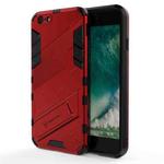 Punk Armor 2 in 1 PC + TPU Shockproof Case with Invisible Holder For iPhone 6 & 6s(Red)
