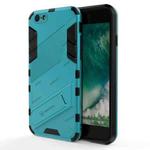 Punk Armor 2 in 1 PC + TPU Shockproof Case with Invisible Holder For iPhone 6 & 6s(Blue)