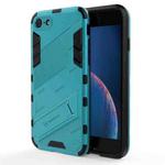 Punk Armor 2 in 1 PC + TPU Shockproof Case with Invisible Holder For iPhone 7 & 8(Blue)