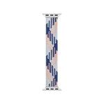WIWU Woven Single Loop Hit Color Watch Band For Apple Watch Series 9&8&7 41mm / SE 3&SE 2&6&SE&5&4 40mm / 3&2&1 38mm, Size:S(Pink+Dark Blue+Lake Blue)