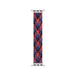 WIWU Woven Single Loop Hit Color Watch Band For Apple Watch Series 9&8&7 41mm / SE 3&SE 2&6&SE&5&4 40mm / 3&2&1 38mm, Size:S(Black+Red+Dark Blue)