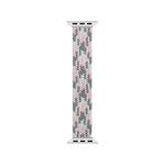 WIWU Woven Single Loop Hit Color Watch Band For Apple Watch Series 9&8&7 41mm / SE 3&SE 2&6&SE&5&4 40mm / 3&2&1 38mm, Size:M(Gray+Pink+Lake Blue)