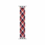 WIWU Woven Single Loop Hit Color Watch Band For Apple Watch Ultra 49mm&Watch Ultra 2 49mm / Series 9&8&7 45mm / SE 3&SE 2&6&SE&5&4 44mm / 3&2&1 42mm, Size:S(Pink+Red+Dark Blue)