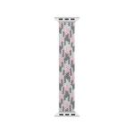 WIWU Woven Single Loop Hit Color Watch Band For Apple Watch Ultra 49mm&Watch Ultra 2 49mm / Series 9&8&7 45mm / SE 3&SE 2&6&SE&5&4 44mm / 3&2&1 42mm, Size:M(Gray+Pink+Lake Blue)