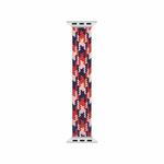 WIWU Woven Single Loop Hit Color Watch Band For Apple Watch Ultra 49mm&Watch Ultra 2 49mm / Series 9&8&7 45mm / SE 3&SE 2&6&SE&5&4 44mm / 3&2&1 42mm, Size:M(Pink+Red+Dark Blue)