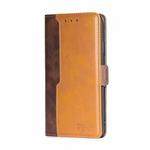 For Huawei Mate 20 Retro Texture Contrast Color Side Buckle Horizontal Flip Leather Case with Holder & Card Slots & Wallet(Brown)