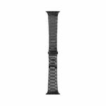 WIWU Three Beads Ultra-thin Stainless Steel Watch Band For Apple Watch Series 9&8&7 41mm / SE 3&SE 2&6&SE&5&4 40mm / 3&2&1 38mm, Color:Dark Gray