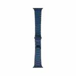 WIWU Three Beads Ultra-thin Stainless Steel Watch Band For Apple Watch Ultra 49mm&Watch Ultra 2 49mm / Series 9&8&7 45mm / SE 3&SE 2&6&SE&5&4 44mm / 3&2&1 42mm, Color:Royal Blue