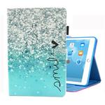 For iPad 10.2 2021 / 2020 / 2019 Coloured Drawing Pattern Horizontal Flip Leather Case with Holder & Card Slots & Photo Frame(Beautiful Bubbles)