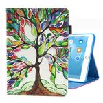 For iPad 10.2 2021 / 2020 / 2019 Coloured Drawing Pattern Horizontal Flip Leather Case with Holder & Card Slots & Photo Frame(Life Tree)