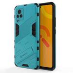 Punk Armor 2 in 1 PC + TPU Shockproof Case with Invisible Holder For vivo iQOO 7(Blue)