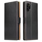 For Galaxy Note10+ Dermis Texture PU +TPU Horizontal Flip Leather Case with Holder & Card Slots & Wallet(Black)