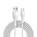 JOYROOM S-1030M8 M8 Bowling Series 3A USB to USB-C / Type-C TPE Charging Transmission Data Cable, Cable Length:1m(White)