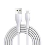 JOYROOM S-2030M8 M8 Bowling Series 2.4A USB to 8 Pin TPE Charging Transmission Data Cable, Cable Length:2m(White)