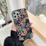 For iPhone 11 IMD Half-coverage TPU Protective Case (Leopard)