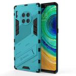 For Huawei Mate 30 Punk Armor 2 in 1 PC + TPU Shockproof Case with Invisible Holder(Blue)