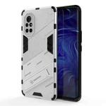For Huawei Nova 8 Punk Armor 2 in 1 PC + TPU Shockproof Case with Invisible Holder(Silver)