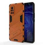For Huawei Nova 8 Punk Armor 2 in 1 PC + TPU Shockproof Case with Invisible Holder(Orange)