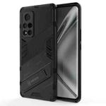 For Honor V40 Punk Armor 2 in 1 PC + TPU Shockproof Case with Invisible Holder(Black)