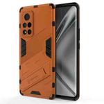 For Honor V40 Punk Armor 2 in 1 PC + TPU Shockproof Case with Invisible Holder(Orange)