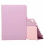 For Lenovo M10 Plus TB-X606F Litchi Texture Solid Color Horizontal Flip Leather Case with Holder & Pen Slot(Pink)