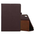 For Lenovo M10 Plus TB-X606F Litchi Texture Solid Color Horizontal Flip Leather Case with Holder & Pen Slot(Brown)