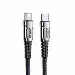 JOYROOM S-1230K1 60W Type-C / USB-C to Type-C / USB-C Braid Fast Charging Cable, Length:1.2m(Black)