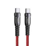 JOYROOM S-1830K1 60W Type-C / USB-C to Type-C / USB-C Braid Fast Charging Cable, Length:1.8m(Red)