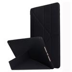 For iPad 10.2 2021 / 2020 / 2019 TPU Horizontal Deformation Flip Leather Case with Holder(Black)
