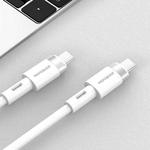 JOYROOM S-1230N9 3A Type-C / USB-C to Type-C / USB-C Liquid Silicone Fast Charging Data Cable, Length:1.2m(White)
