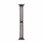 WIWU Three Diamond-Studded Steel Watch Band For Apple Watch Series 9&8&7 41mm / SE 3&SE 2&6&SE&5&4 40mm / 3&2&1 38mm(Colorful)