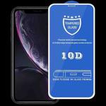 9H 10D Full Screen Tempered Glass Screen Protector For iPhone XR / 11(White)