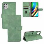 For Motorola Moto G Stylus (2021) Solid Color Skin Feel Magnetic Buckle Horizontal Flip Calf Texture PU Leather Case with Holder & Card Slots & Wallet(Green)