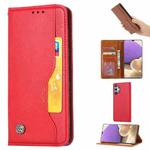 For Samsung Galaxy A32 5G Knead Skin Texture Horizontal Flip Leather Case with Photo Frame & Holder & Card Slots & Wallet(Red)