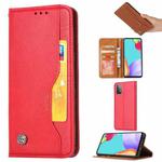 For Samsung Galaxy A72 5G / 4G Knead Skin Texture Horizontal Flip Leather Case with Photo Frame & Holder & Card Slots & Wallet(Red)