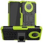 For Xiaomi Redmi Note 9 5G Tire Texture Shockproof TPU+PC Protective Case with Holder(Green)