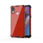 For Galaxy A10s Shockproof Honeycomb PC + TPU Case(Red)
