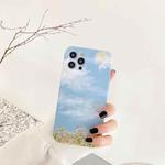 For iPhone 11 Shockproof Pattern TPU Protective Case (Blue Sky White Cloud Garden)